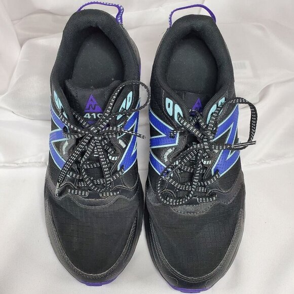 New Balance 410 Trail Running Shoes Womens 9.5 B Black With Purple/blue Accents - Picture 6 of 13